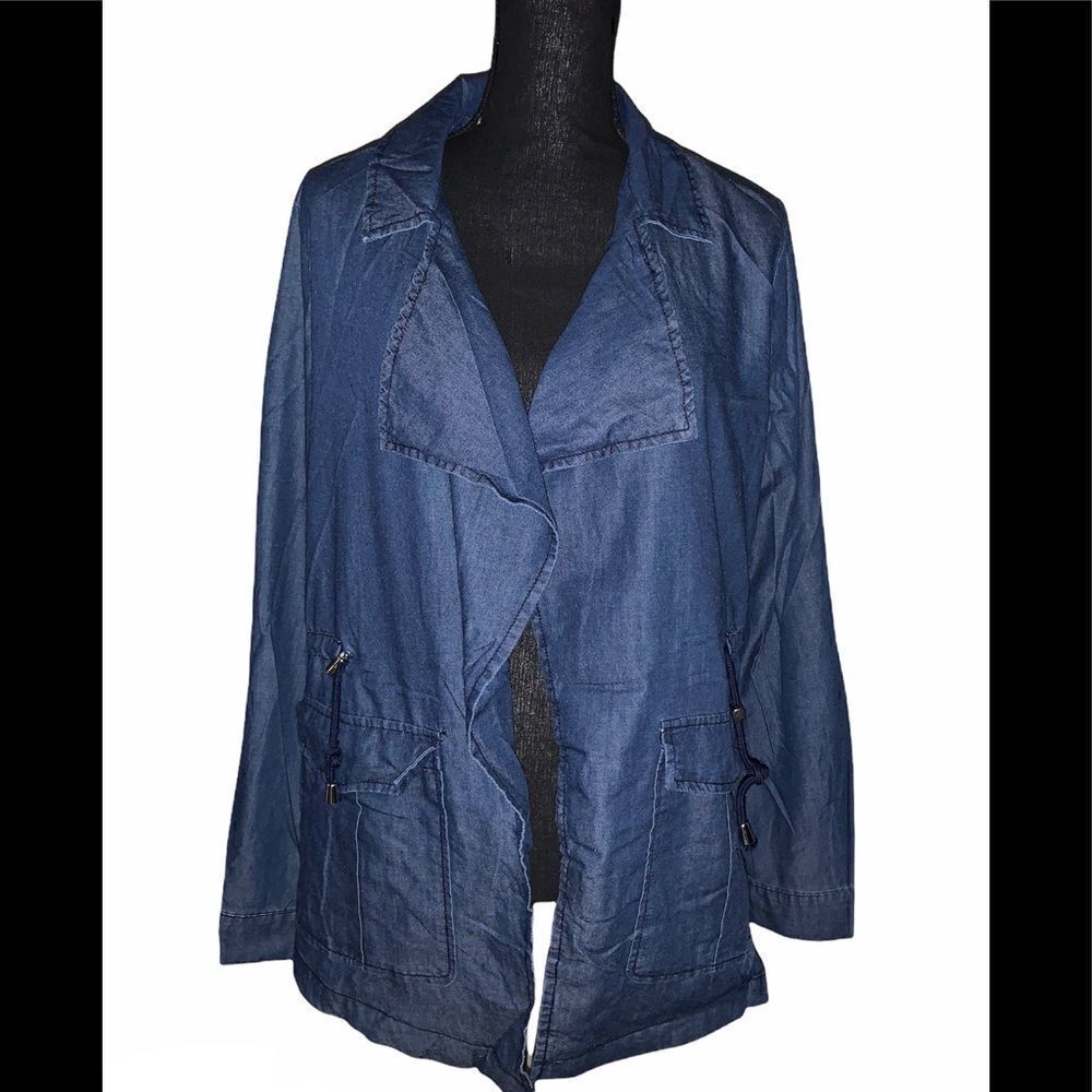 1 Sunset Lane Chambray Lightweight Jacket